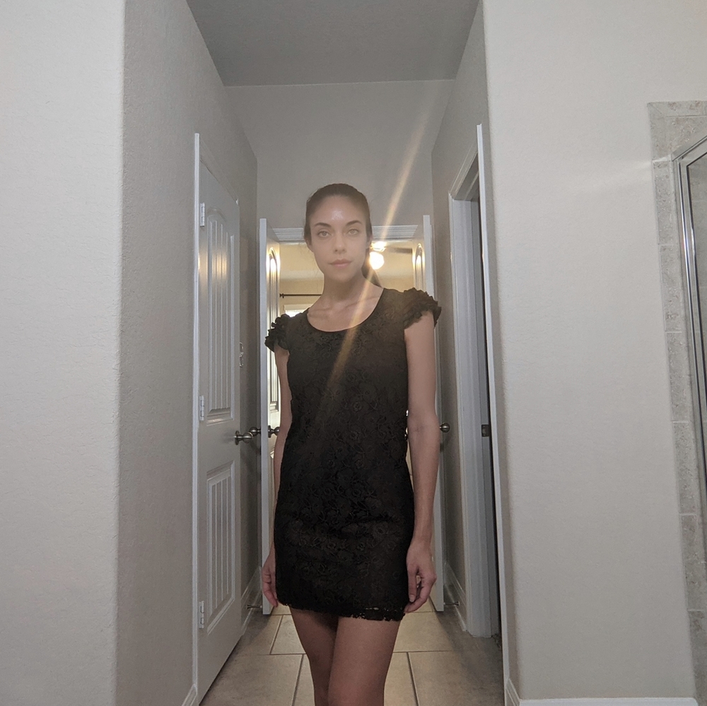 Nordstrom mini dress ruffle sleeves